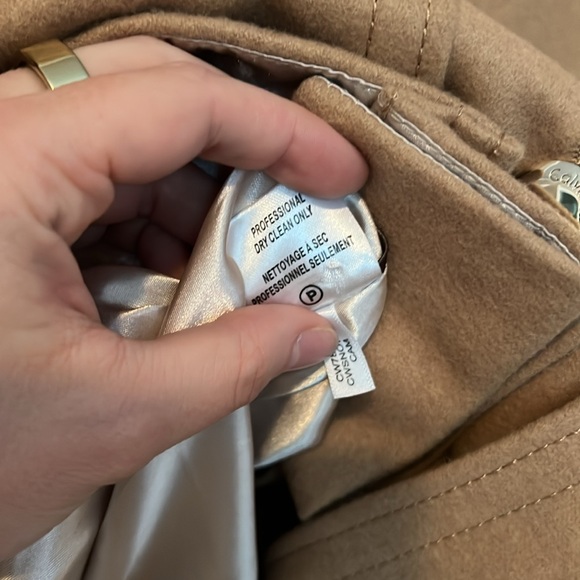 Calvin Klein Classic Single Breasted Wool Coat - Picture 8 of 9